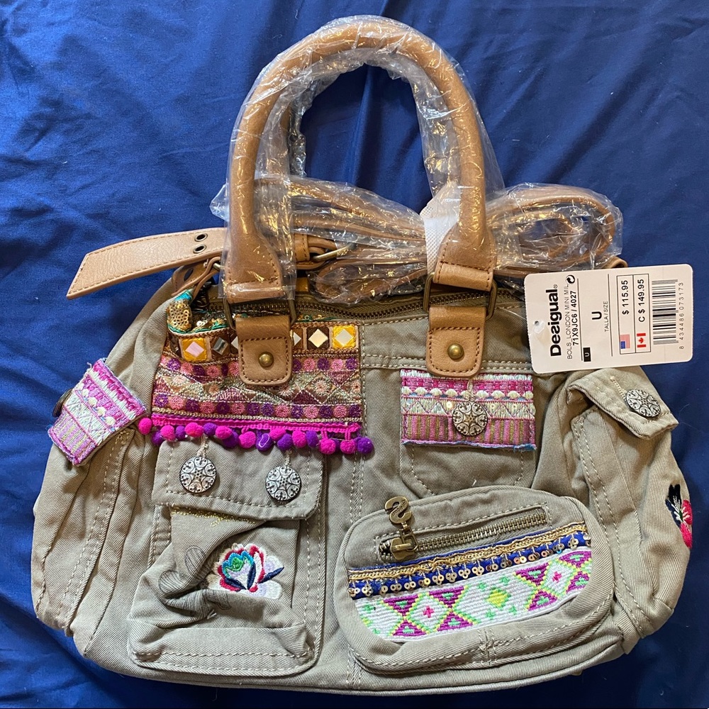 Desigual Boho Satchel in excellent condition.